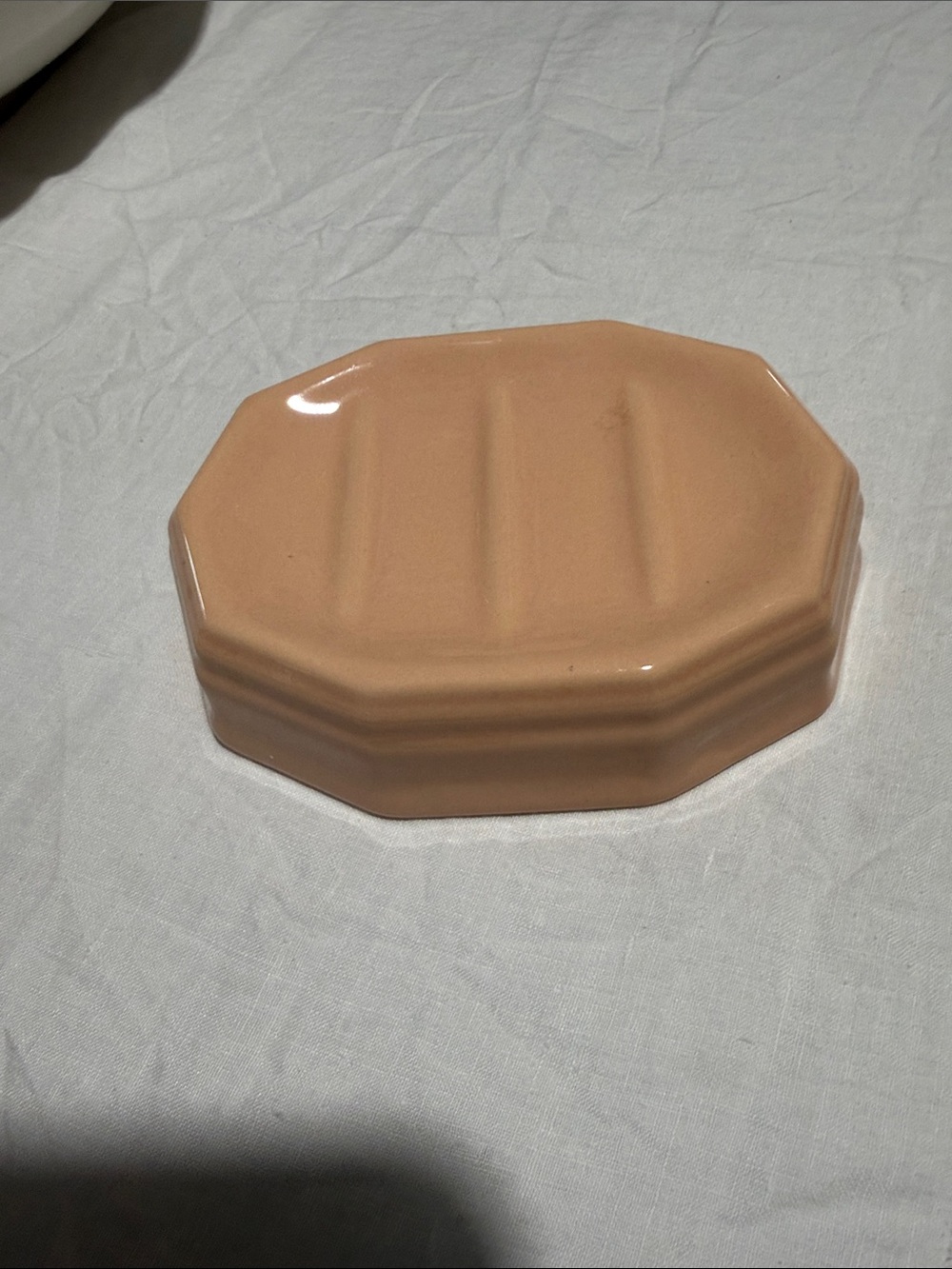 Pfaltzgraff peach soap dish